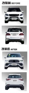 Kit de Carrocería para Benz Clase ML W166 12-19 Modificación a Modelo <span class=keywords><strong>GLE</strong></span> W167 AMG63 con Faros, Capó, Guardabarros y Luces Traseras - Product Image 4