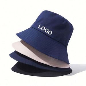 Chapeau Bob Personnalisé Imprimé Brodé pour Plage, Pêche, Couleur Unie, Casquette Adulte - Product Image 2