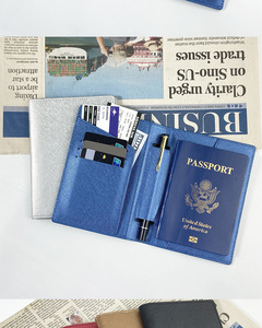 Funda para Pasaporte, Cartera, Accesorios de Viaje, Bloqueo RFID, Estuche para Tarjetas de Cuero PU, Clip para Pasaporte para Mujeres y Hombres - Product Image 3