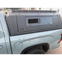 Capot de benne en alliage d'aluminium robuste avec fenêtres latérales coulissantes en verre pour camionnettes pleine grandeur et de taille moyenne tout-terrain 4x4