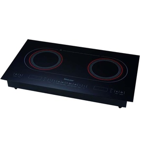 Placas de Cocción Eléctricas de Cerámica Silenciosas y Suaves, 4 Quemadores, Control Táctil, Integradas, Uso Comercial, Ecológicas, 1800W de Alta Potencia - Product Image 2