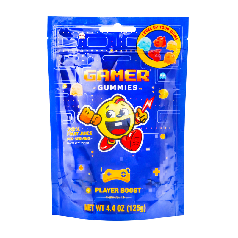 Custom Printed Gaming Gummies Player Boost