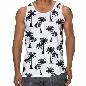 Custom Made Summer Fitness Tank <b>Top</b> for Men Sleeveless with O-Neck Design OEM Service Available for Sale - Product Image 1