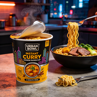Popular 200g Thai Green Curry Ramen Instant Noodles Wholesale Southeast Asia Flavor Quick Meal
