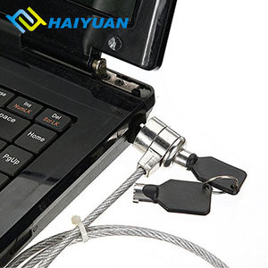 สายล็อคเหล็กกันขโมยแบบพกพาสำหรับแล็ปท็อป พร้อมกุญแจมาสเตอร์ สำหรับตู้โชว์สินค้าในร้านค้าปลีก - Product Image 5