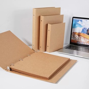 A4/A5/A6/B5 Vòng Cổ điển chất kết dính Nâu cứng Bìa máy tính xách tay bảo vệ Tạp Chí tập tin giấy kraft kế hoạch máy tính xách tay Bìa hồ sơ - Product Image 6