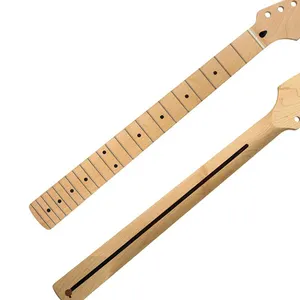 कस्टम 22 Frets इलेक्ट्रिक गिटार गर्दन कनाडा मेपल अनुसूचित जनजाति गर्दन गिटार के साथ 9.5 इंच त्रिज्या