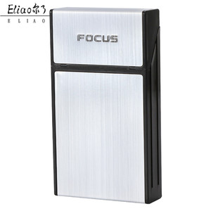 Erliao Hot Bán nhôm thuốc lá trường hợp kim loại hút phụ kiện hút thuốc di động Trường hợp du lịch Slim thuốc lá trường hợp - Product Image 3