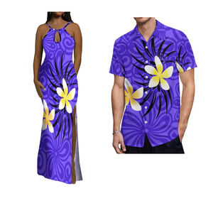 Ingrosso nuovo Design polinesiano coppia Set abiti da festa donna eleganti da sera - Product Image 5