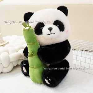 Peluche Panda Super Douce en Peluche Courte 31cm-50cm Rembourrage Coton PP Hua Hua Panda Géant Poupée Bébé Oreiller de Sommeil pour Filles - Product Image 6
