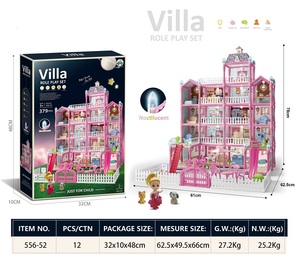 Venta al por mayor <span class=keywords><strong>de</strong></span> moda nuevo lanzamiento niños juguete DIY 3D Villa estilo familia Rosa sueño miniatura casa <span class=keywords><strong>de</strong></span> <span class=keywords><strong>muñecas</strong></span>, casa <span class=keywords><strong>de</strong></span> juego, casa <span class=keywords><strong>de</strong></span> <span class=keywords><strong>muñecas</strong></span> - Product Image 2