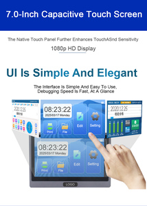 Impresora codificadora de inyección de tinta con fecha de caducidad en línea, impresora de etiquetas de botellas con pantalla táctil para botellas aplicables - Product Image 6