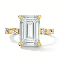 Bague MUSHAN personnalisée en argent sterling 925 avec moissanite couleur D VVS, fine alliance brillante, accessoires diamantés