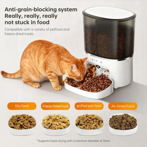 Distributeur automatique de nourriture pour animaux de compagnie à double bol intelligent 8L avec caméra pour chats et chiens, design arrondi, prise US, détachable - Product Image 4