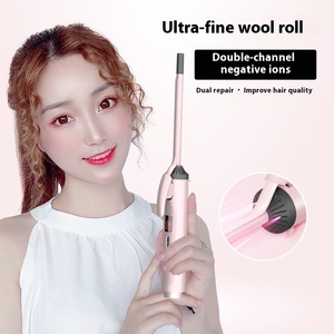 <span class=keywords><strong>9Mm</strong></span> 3 Nam Mỏng Teddy Điện Len Curling Sắt Ptc <span class=keywords><strong>LED</strong></span> Hiển Thị Nhiệt Độ Tóc Ngắn Tạo Tác Cho Lười Biếng Phụ Nữ Hộ Gia Đình Sử Dụng - Product Image 1