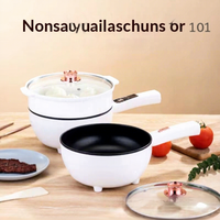 Cuisinière électrique multifonctionnelle pour dortoir étudiant - Capacité 3L/4L 110V/220V, marmite, poêle à frire