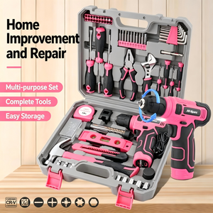 133-Piece 8V Lithium Drill Screwdriver Set Chrome Vanadium Steel Bits 1/4 6-Point Sockets Hard Case OEM Adjustable - Product Image 1