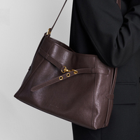 Sac fourre-tout grande capacité en cuir véritable pour femme, couleur unie, fermeture éclair, noir, mode niche, pour ordinateur portable, bandoulière, idéal pour les trajets quotidiens