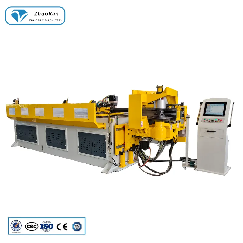 Máquina dobradeira de tubos de ferro e alumínio eletrônica automática CNC