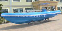 Bateau de pêche gonflable en fibre de verre PVC ou Hypalon, bateau côtelé, 32 pieds, 9.6m, Offre Spéciale