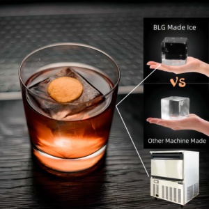 Blg 3*3 cm đầy đủ Cube máy nước đá cho Whisky sử dụng trong Bar khách sạn nước làm mát phun loại <span class=keywords><strong>Ice</strong></span> Maker 40kg <span class=keywords><strong>Ice</strong></span> đầu ra mỗi ngày - Product Image 3