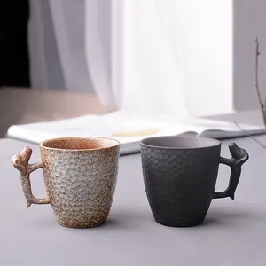批发中国风格的磨砂小茶咖啡杯/陶瓷杯家居