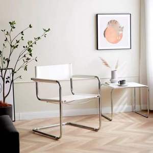 Accent tarzı tasarımcıdan sandalye deri salonu kanepe sandalye fiberglas bacak geri eğlence koltuk otel Villa Modern restoran - Product Image 3