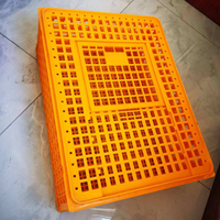 Cage à cailles en plastique en parfait état, élevages avicoles, cages en acier empilables, cages de transport automatiques pour poulets