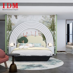 Juego de Muebles de Dormitorio para Hotel de Cinco Estrellas IDM, Venta Especial, Diseño Moderno y Lujoso, Tamaños Personalizados, Cama de Madera para Proyectos Hoteleros - Product Image 5