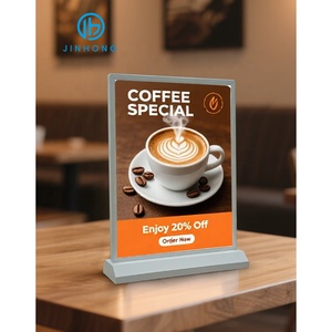 A4a5 Máy tính để bàn quảng cáo hộp Đèn phim mini nhựa hai mặt Led hình ảnh khung ảnh hộp đèn nhà sản xuất bán buôn - Product Image 4