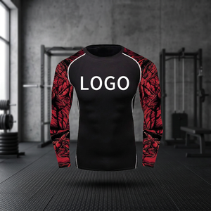 BJJ Rash Guards Grappling MMA Jiu Jitsu No-Gi UFC Shirt <b>Long</b> <b>Sleeves</b> Compression UPF50+ Breathable - Product Image 3