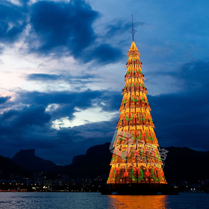 hermoso gigante iluminación al aire <span class=keywords><strong>libre</strong></span> pvc artificial <span class=keywords><strong>mercado</strong></span> torre en forma de árbol de Navidad ornamento - Product Image 6