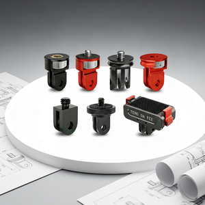 ขาตั้งกล้องสำหรับกล้องแอคชั่น แบบติดตั้งโดยตรงจากโรงงาน พร้อมอะแดปเตอร์เกลียว 1/4 นิ้ว สำหรับ GoPro, Sony, <span class=keywords><strong>Xiaomi</strong></span> และกล้องแอคชั่นขนาดเล็กอื่นๆ - Product Image 1