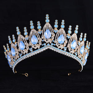 تاج حفلات زفاف جديد من QS مرصع بالماس حجر الراين للتزيين بعروسة على شكل فراشة تاج حفلات زفاف فاخر - Product Image 5