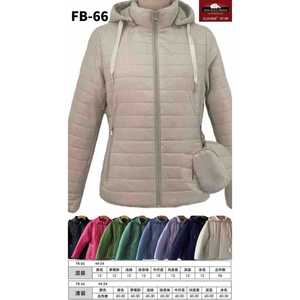 Women Reversible Quilted Bomber <b>Jacket</b> Padded Winter Coat Lightweight Warm Zip-Up Outerwear Hooded Ladies Wholesale FB66 - Product Image 1