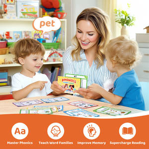 Jouets éducatifs Joycat, cartes flash phonétiques cognitives pour enfants en bas âge, apprentissage éducatif, fabriquées en papier de qualité - Product Image 5