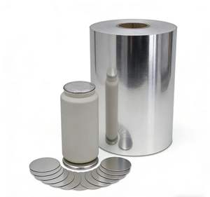 المواد الخام لصنع حشوات الألمنيوم المخصصة، لفائف كبيرة من رقائق الألمنيوم 8011، تتميز بأداء جيد في الإغلاق الحراري - Product Image 1