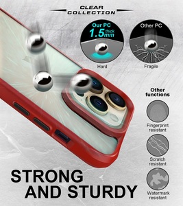 Custodia trasparente per telefono in TPU antiurto per <span class=keywords><strong>iPhone</strong></span> 16 15 14 Pro Max 13 12 <span class=keywords><strong>11</strong></span> <span class=keywords><strong>Cover</strong></span> rigida - Product Image 2