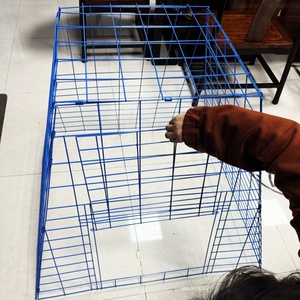 90*90*90*90 gabbia di gallo 3 mm 4 mm di diametro del filo rivestita in PVC gabbia di pollo quadrata per galli da combattimento galli - Product Image 6