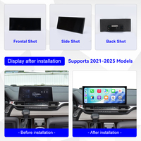 MOOKAKA Sistema Multimedia Automotriz Android de 15.8 Pulgadas para Toyota Sienna 2021-2025, CarPlay Inalámbrico, Pantalla Táctil, Reproductor de Video, GPS, Navegador