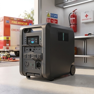 สถานีไฟฟ้าพกพา 4200W-12KW แบตเตอรี่ LiFePO4 เครื่องกำเนิดพลังงานแสงอาทิตย์ คลื่นไซน์บริสุทธิ์ ขยายความจุได้ ใช้ในบ้าน ไฟฉายโซลาร์ EU - Product Image 1