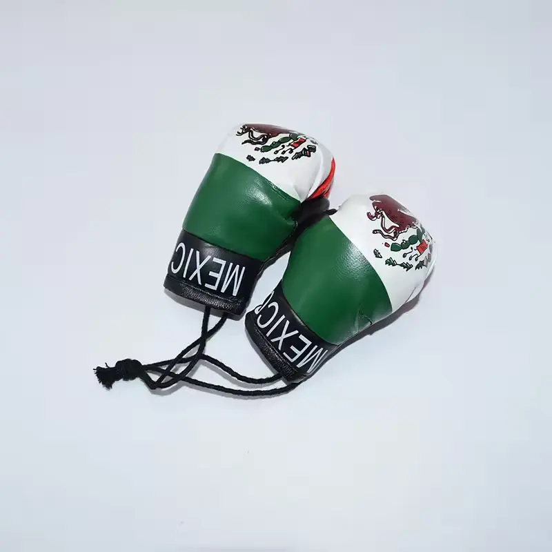 Offre Spéciale mexique drapeau pendentif gants de boxe pendentif Mini gant de boxe porte-clés pour l'approvisionnement en Promotion
