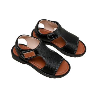 รองเท้าแตะเด็กผู้ชายลายโลโก้แบบกำหนดเอง ทนทานต่อการสึกหรอ กันลื่น เหมาะสำหรับเด็กอายุ 4 ปี - Product Image 1