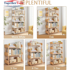 Estante para Libros de Madera Resistente, Lujoso, Moderno y Elegante, Ahorra Espacio, para Sala de Estar o Estudio - Product Image 4