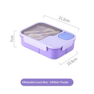 Food Grade Lunch Box <b>Microwave</b> Heating <b>Simple</b> Plastic Fruit Preservation Box Resistant to High Temperature - Product Image 3