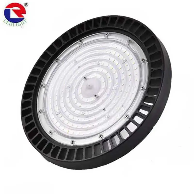 Iluminación industrial de fábrica Slim High Bay 100W 150W 200W LED UFO High Bay Light para almacén