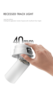 12W超スリムCob LEDスポットライトR90モダン48Vミニ磁気トラックレールシステムオフィス/ショップ屋内用ホワイト - Product Image 6