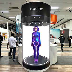 Humano Digital Cilíndrico con Interacción IA Holográfica 3D, Proyección Holográfica con Interacción IA OEM, Exhibición Transparente - Product Image 6