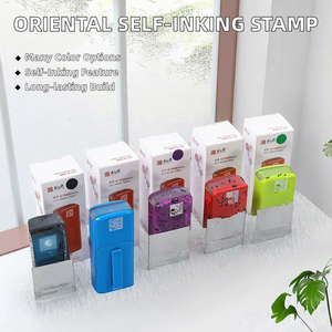 Kit <span class=keywords><strong>de</strong></span> <span class=keywords><strong>Sellos</strong></span> Autoentintables <span class=keywords><strong>de</strong></span> Plástico con Diseño Sofisticado, Mini Rectángulo <span class=keywords><strong>de</strong></span> 15 x 6 mm, Logotipo Personalizado, Firma Personal, Tinta para Oficina - Product Image 2