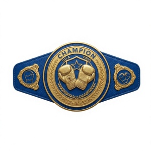 Nuevo Cinturón de Campeonato de Artes Marciales Mixtas, Ligero, de Cuero de Alta Calidad, Duradero y con Acabado Elegante para MMA, Lucha Libre y Boxeo - Product Image 1